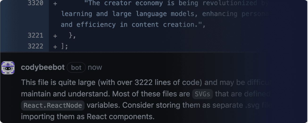 Refactoring suggestions